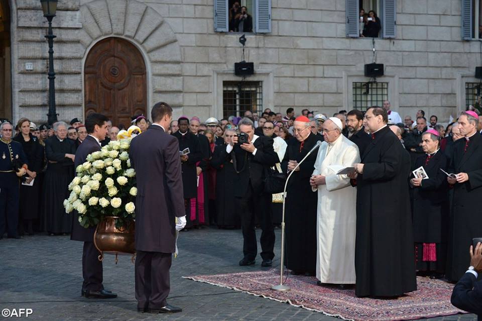 عيد سلطانة الحبل بلا دنس، البابا فرنسيس